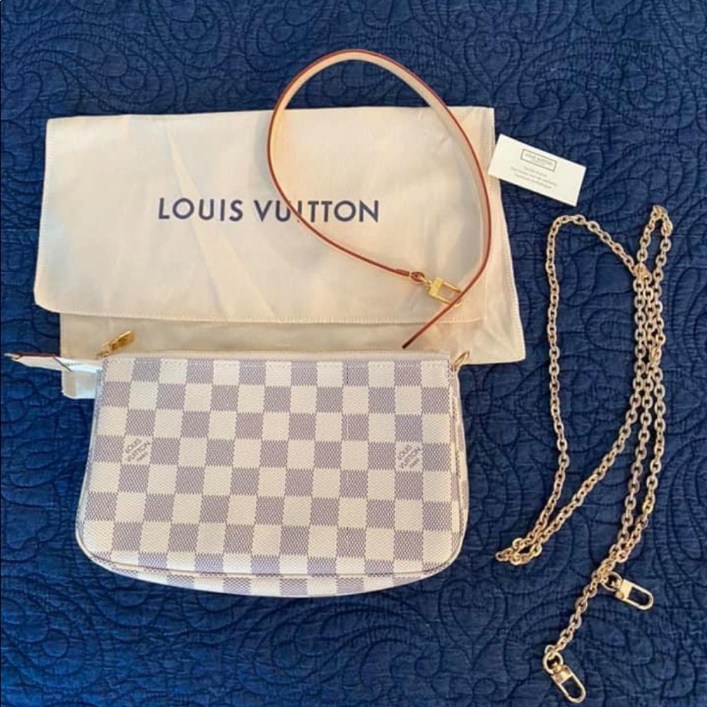 Louis Vuitton pochette Damier azur